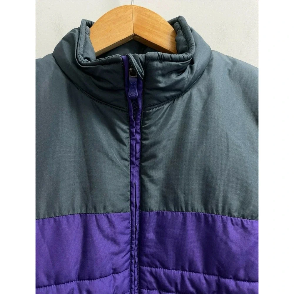 Under Armour‎ Girls Youth L/XL Puffer Jacket Purple/Grey Logo Back